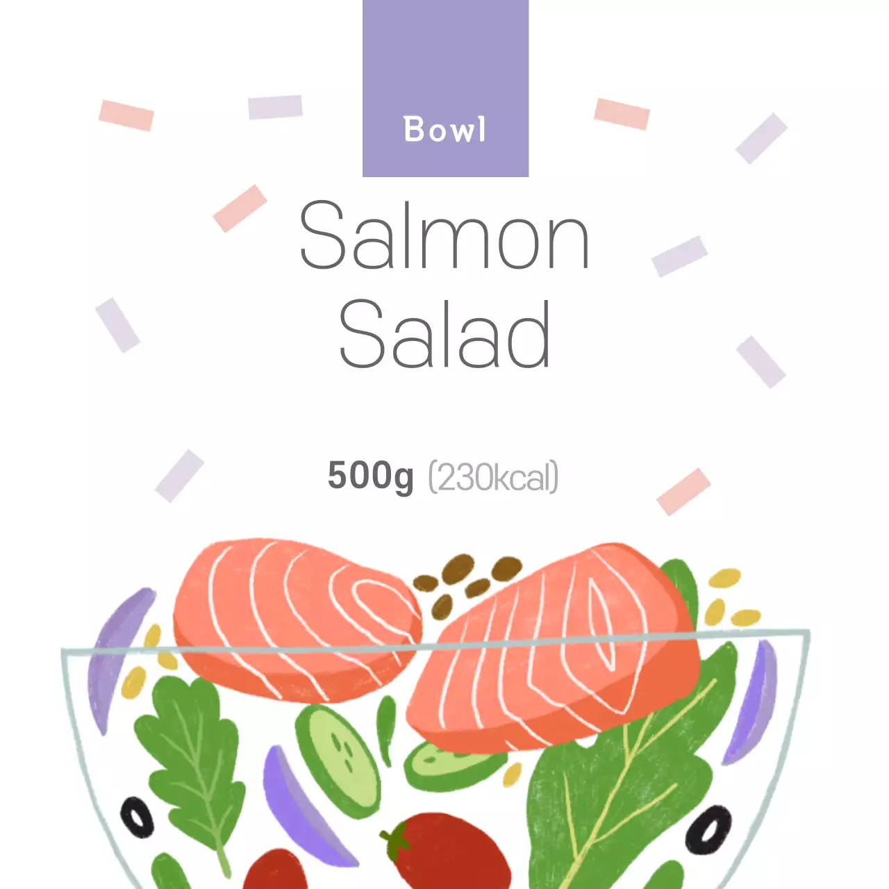 Salad salmon