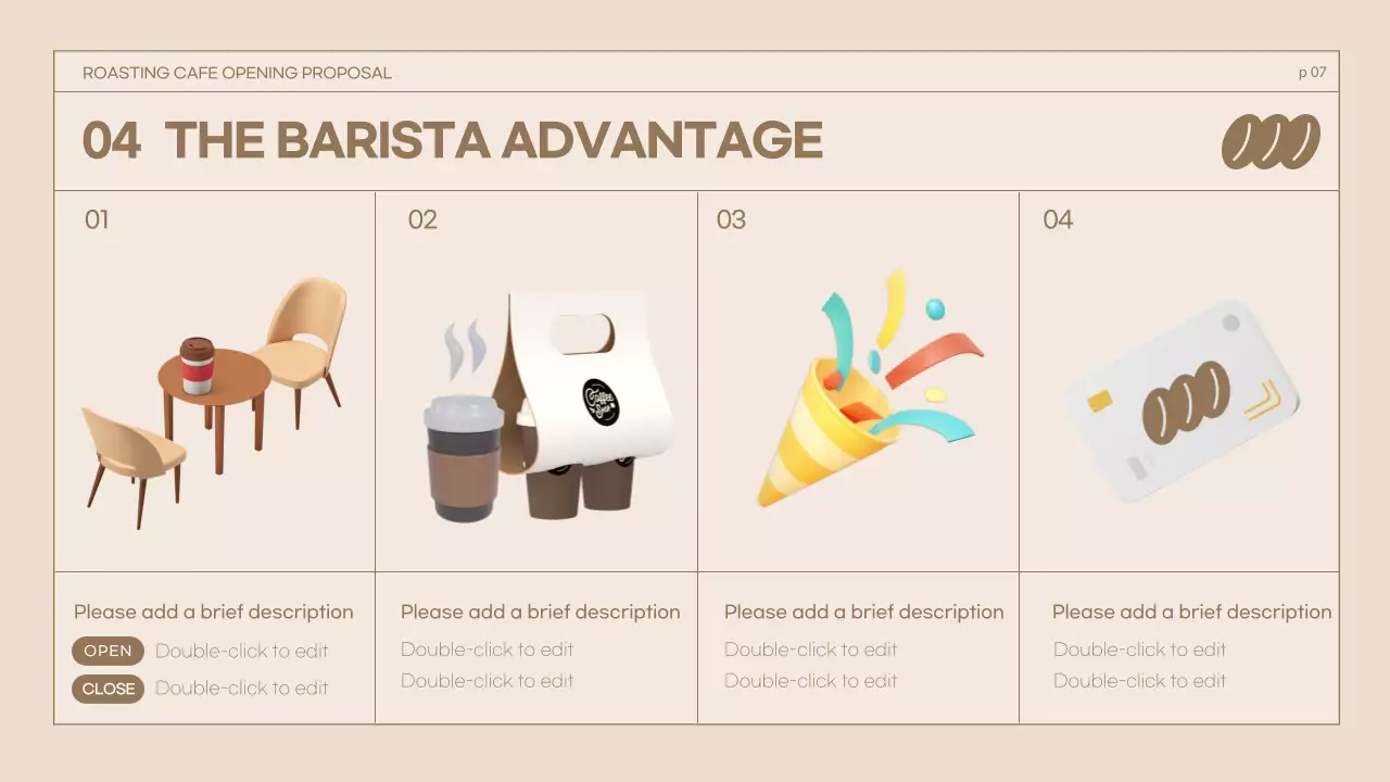 Brown Modern Cafe Proposal Presentation