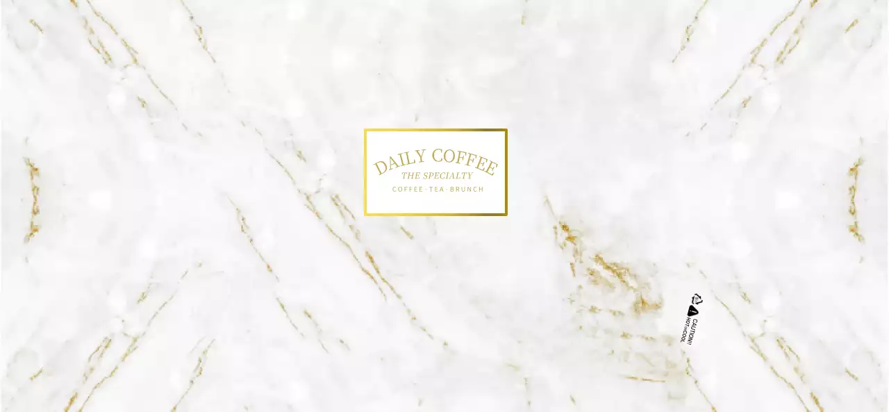 For an upscale concept cafe in gold and white