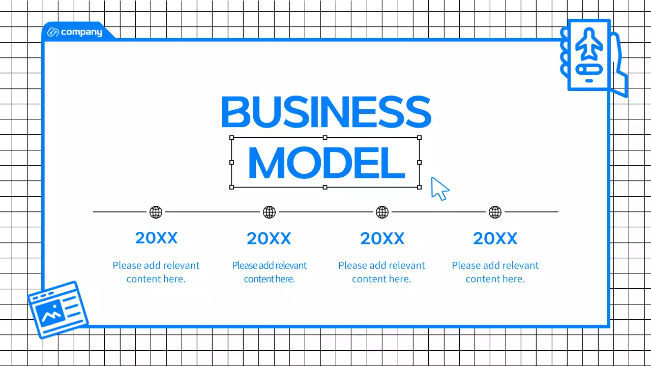블루 모던 비즈니스 프레젠테이션