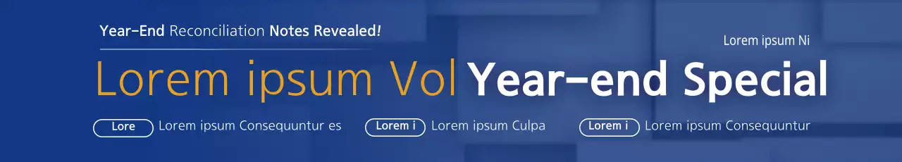 Banner de relatório de negócios moderno azul