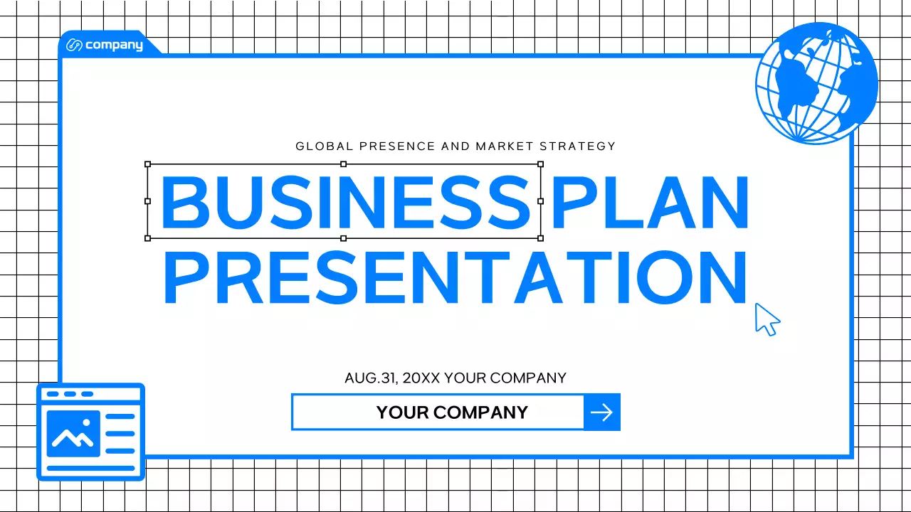 블루 모던 비즈니스 프레젠테이션