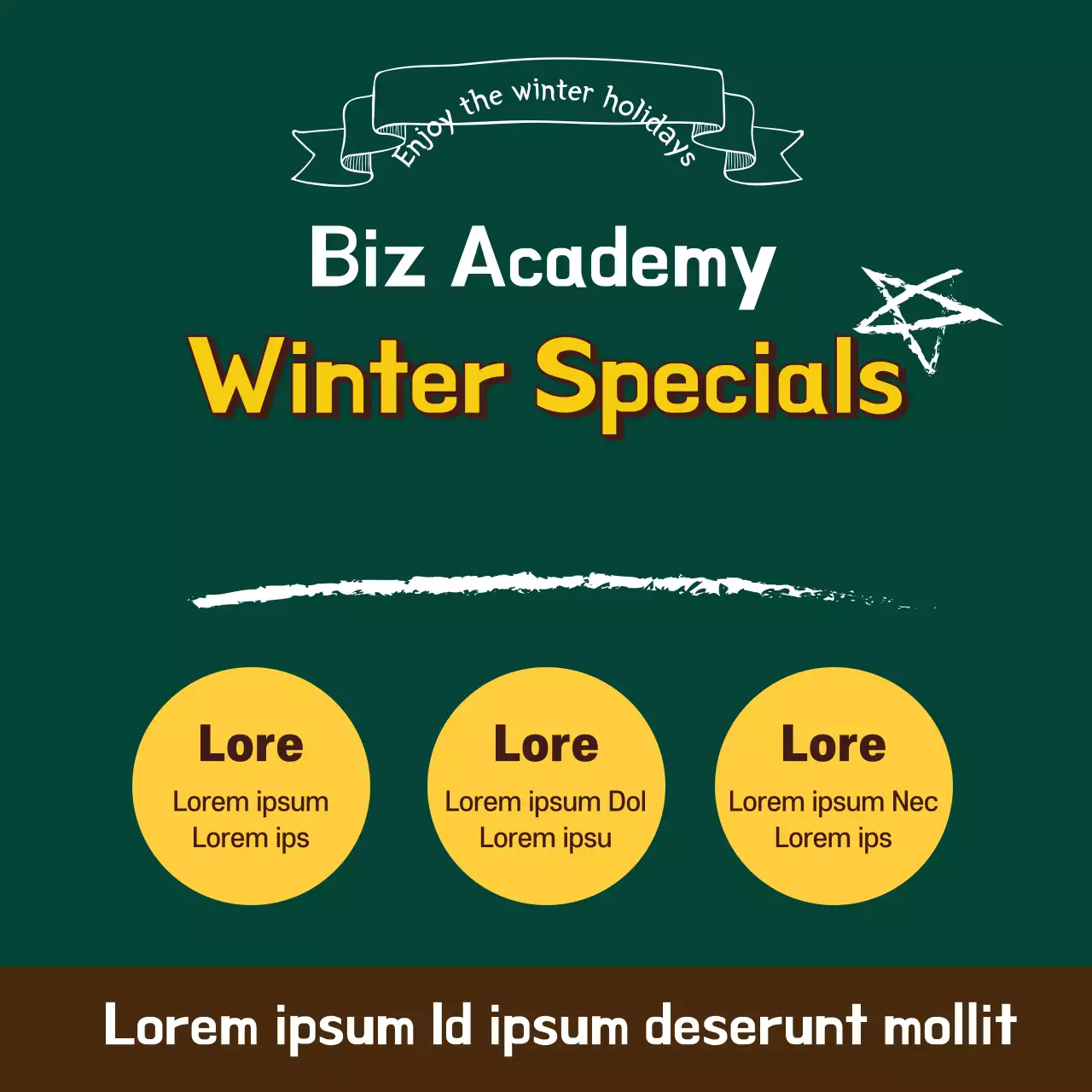 Banner de promoção empresarial moderno verde