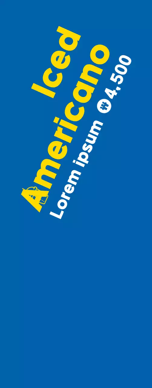 Medium promoting a cafe sale on a blue background