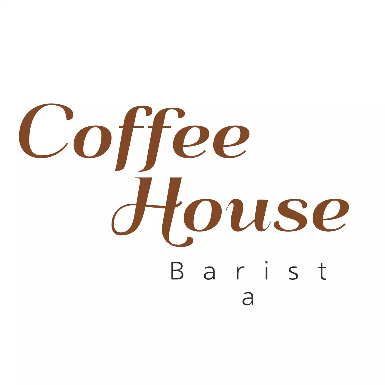 Brown Elegant Coffee Advertisement Logo