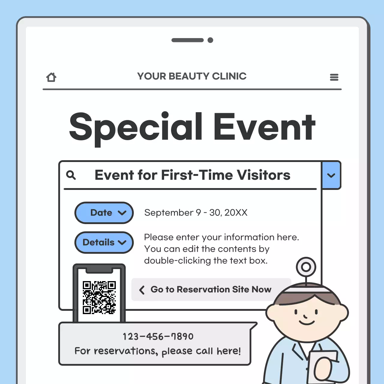 Blue Simple Medical News Announcement Instagram Carousel