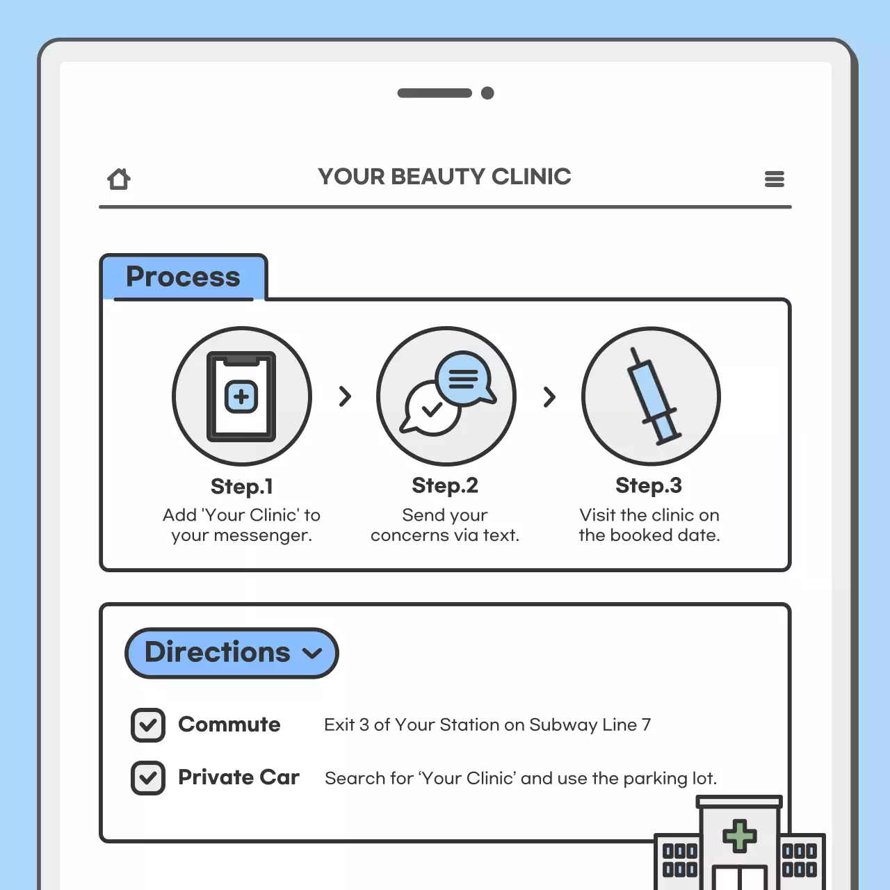 Blue Simple Medical News Announcement Instagram Carousel