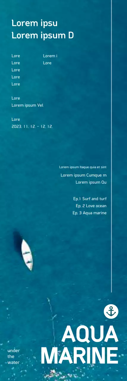 Promote a cool concept gig with an ocean backdrop