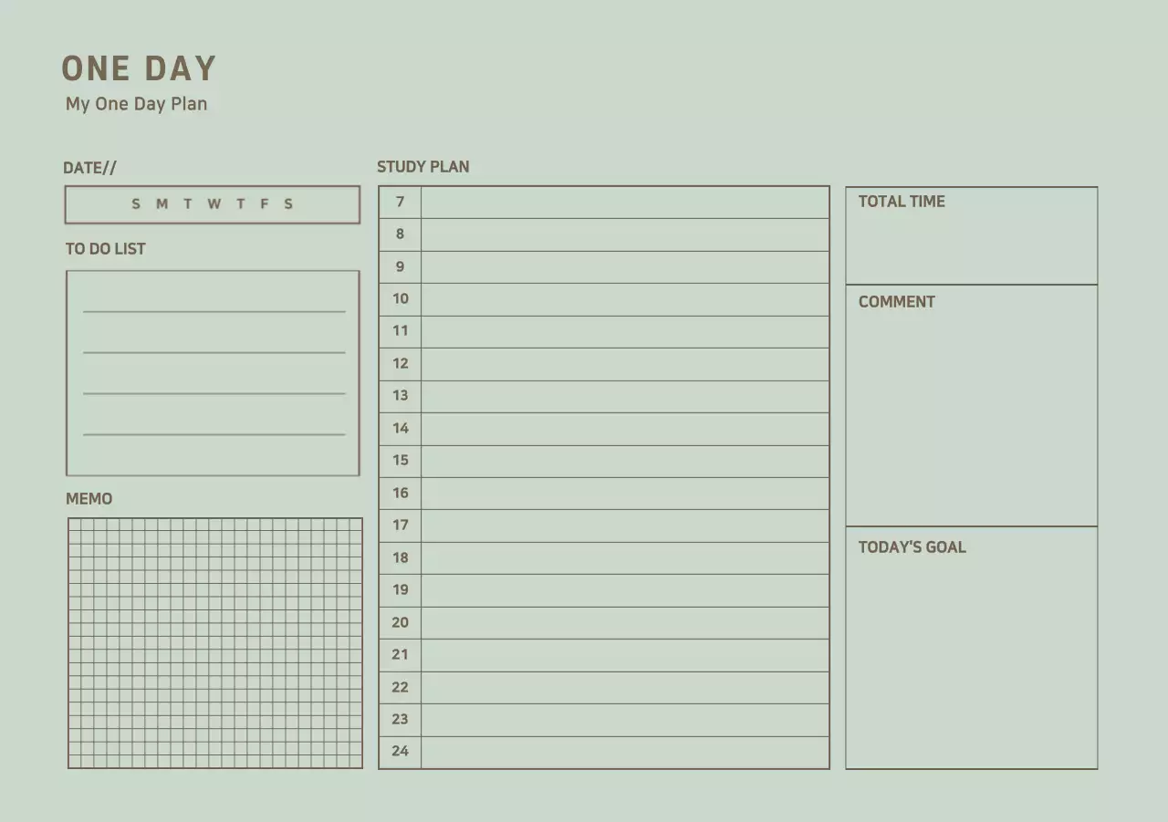 kế hoạch hàng ngày