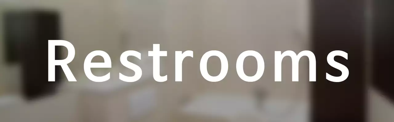 Simple style restroom text announcements