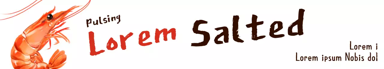 Banner de propaganda de frutos do mar retrô vermelho