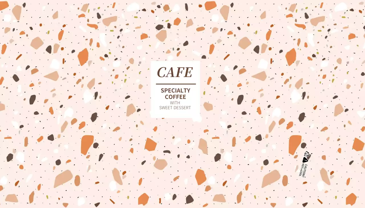 Colorful Patterned Cafe Paper Cup Design
