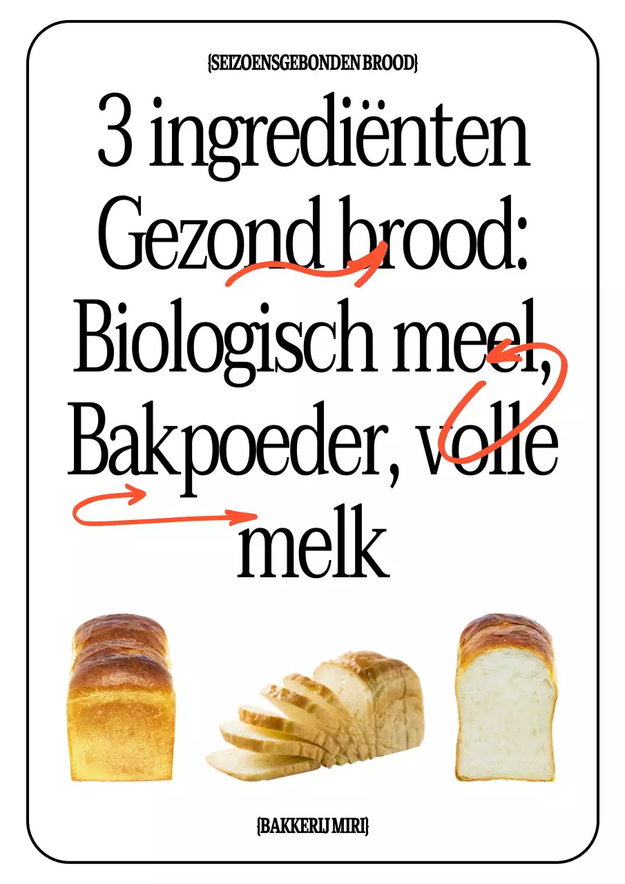 Introductie van een eenvoudig bakkerijmenu in wit en zwart