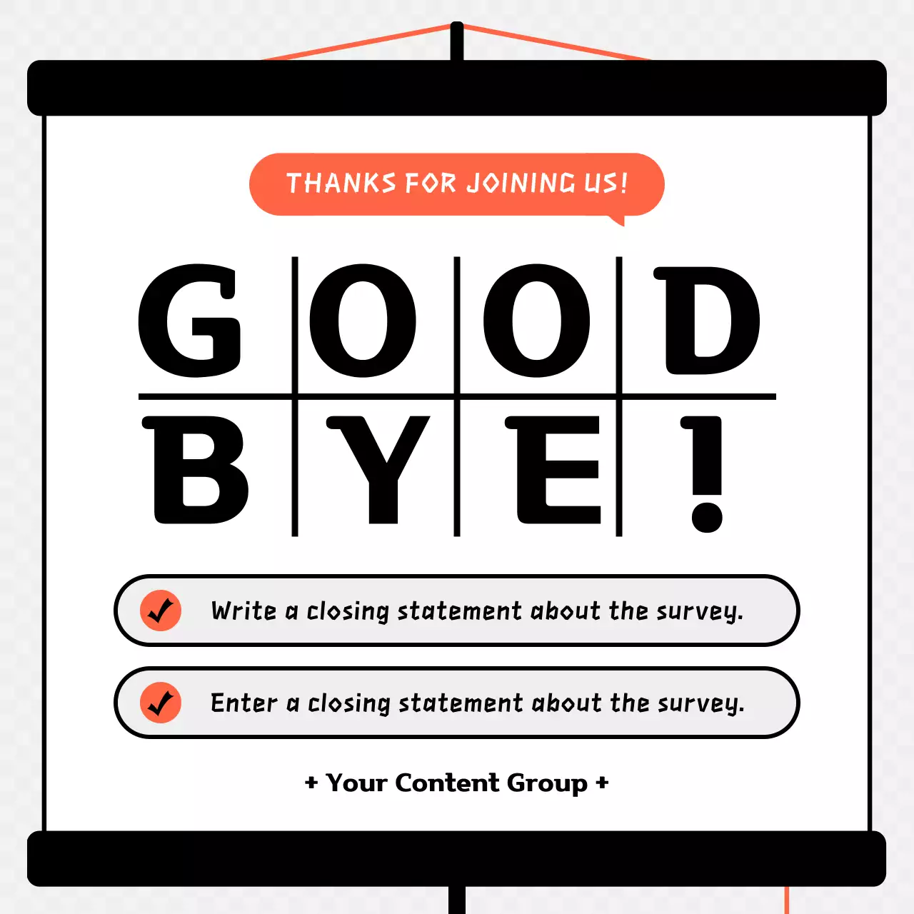 Orange Modern Survey Report Instagram Carousel