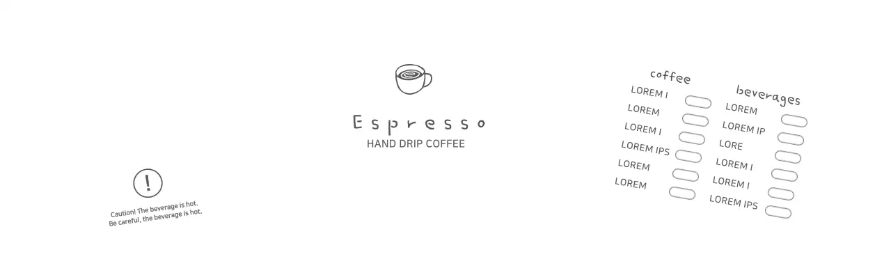 Cute coffee illustration cafe cup holder