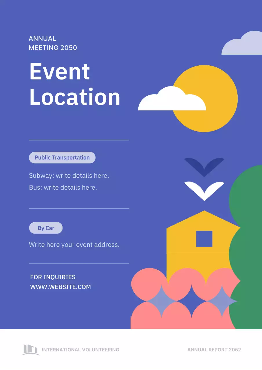 Blue Modern Meeting Announcement