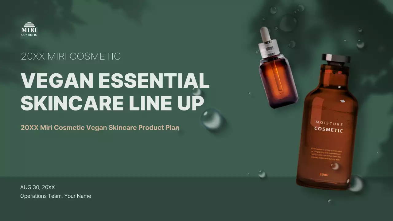 Green Modern Skincare Promotion Presentation