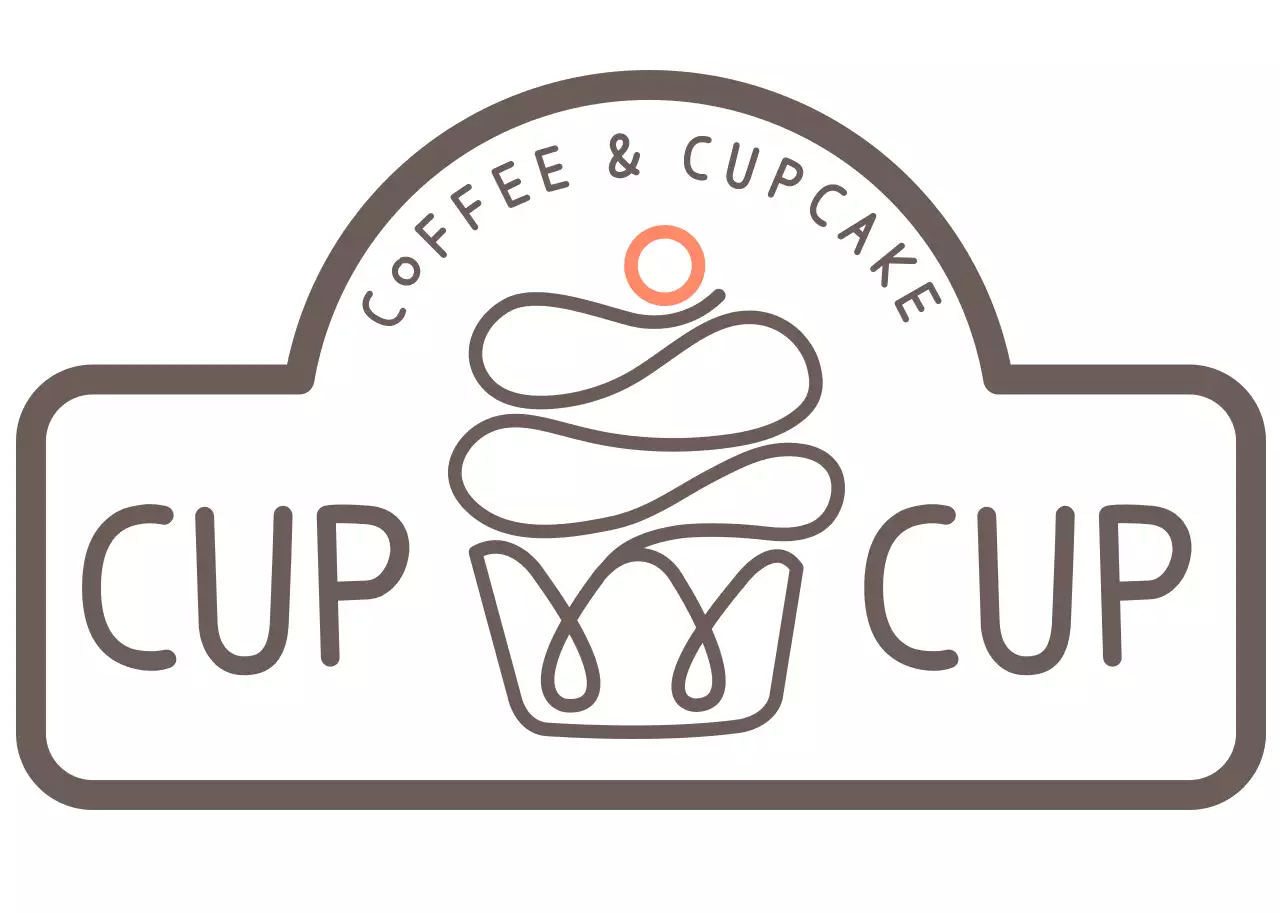 Mũ cafe tráng miệng màu nâu dễ thương