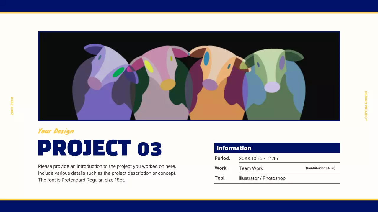 Blue Retro Design Portfolio Presentation