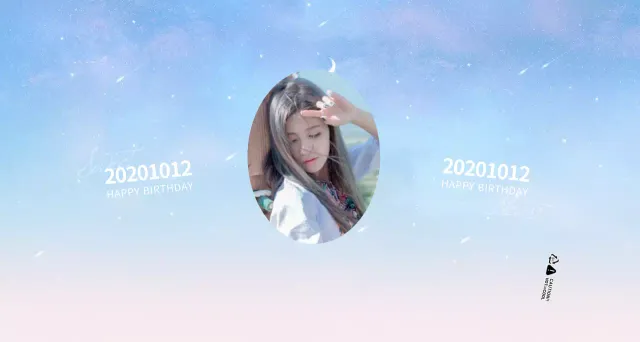 Celebrate an idol's birthday with an emotional starry sky concept