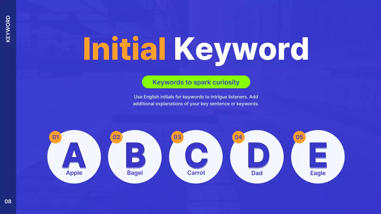 파랑과 주황색의 심플한 설득을 위한 비즈니스 제안서