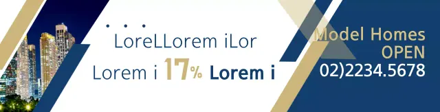 White Blue Geometric Shapes Pattern Real Estate Promotion