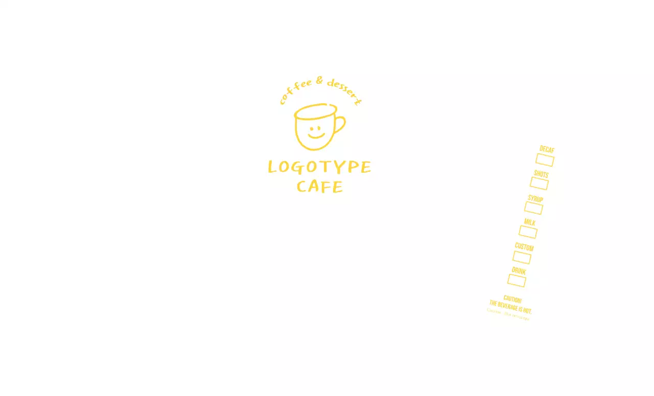 Ilustrasi gambar tangan berwarna kuning putih