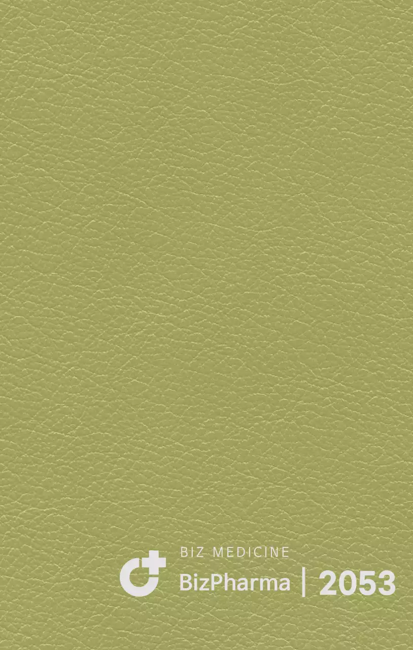 Diary cover with vertical pharmaceutical company logo