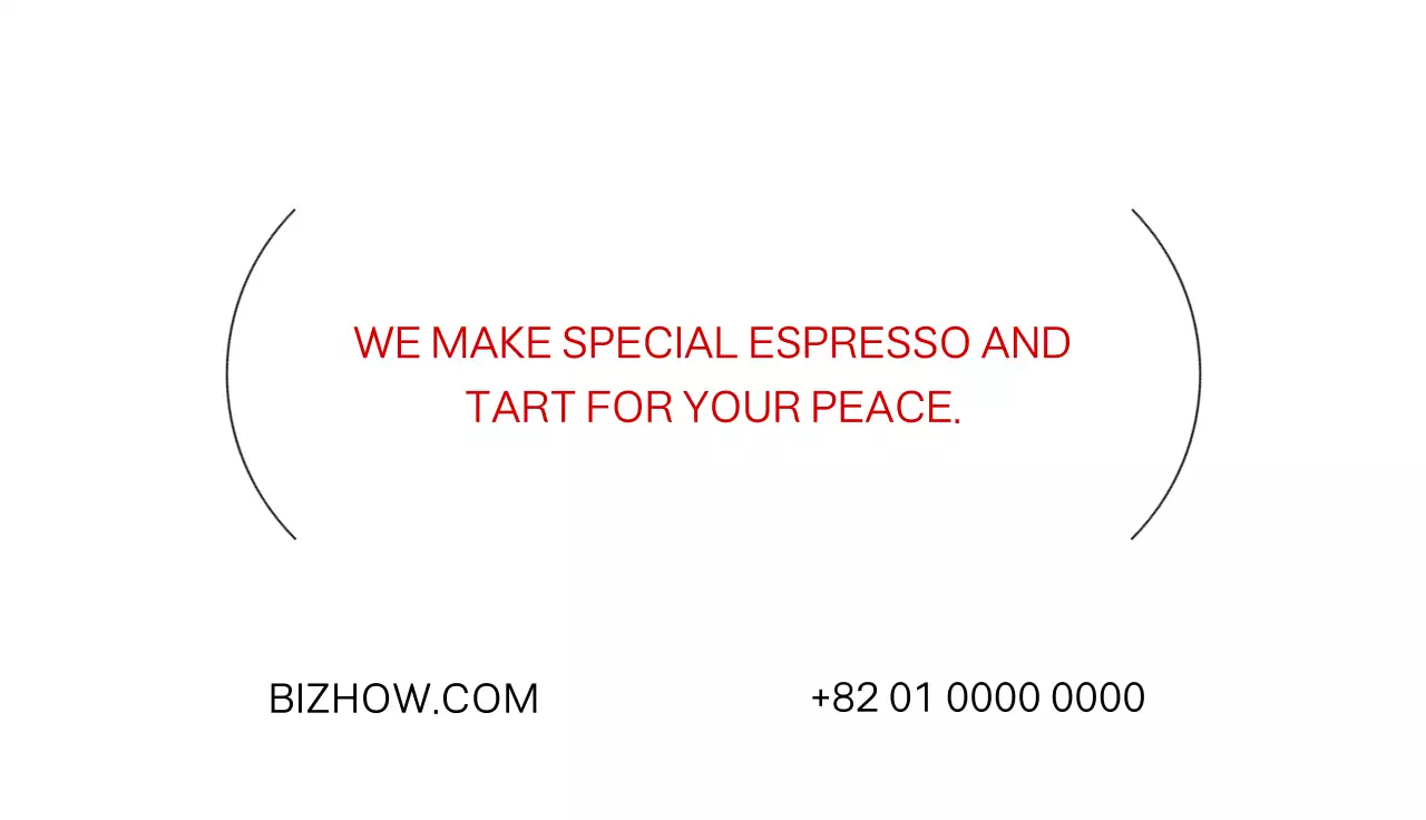 Kartu nama dalam bahasa Inggris dengan warna aksen yang berani