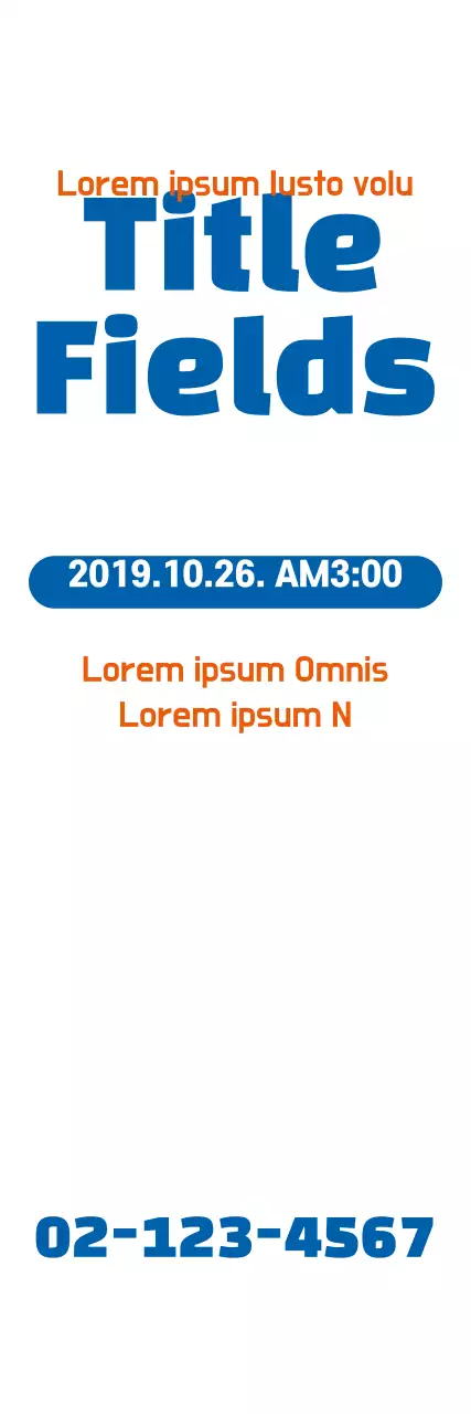 Banner de promoção de evento moderno azul