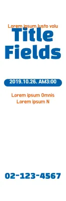 Banner de promoção de evento moderno azul