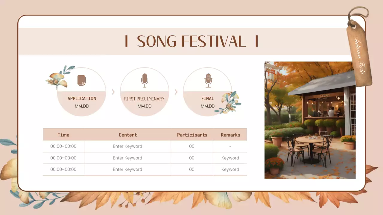 Beige Rustic Festival Guide Presentation