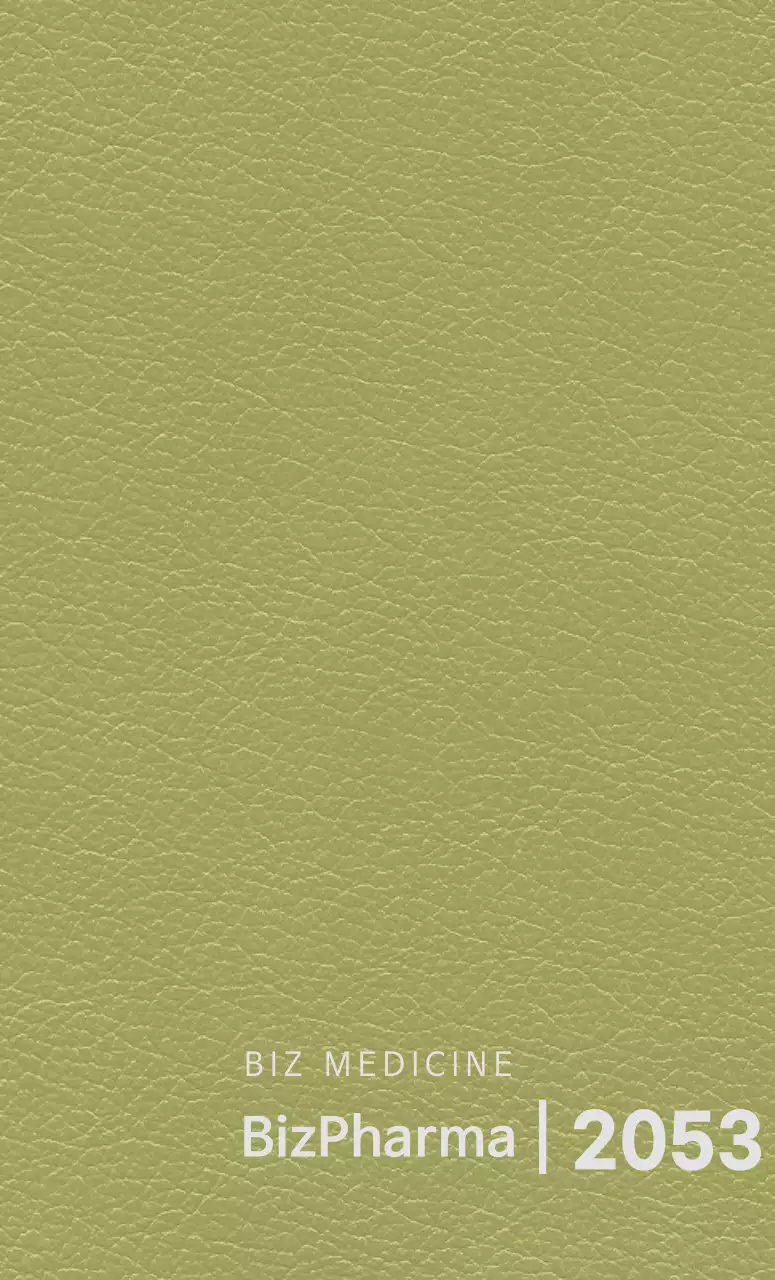 Diary cover with vertical pharmaceutical company logo