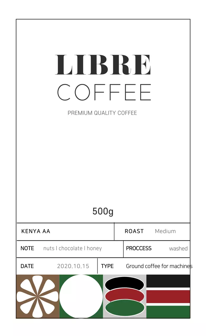 Cafe hạt cà phê nhãn 02