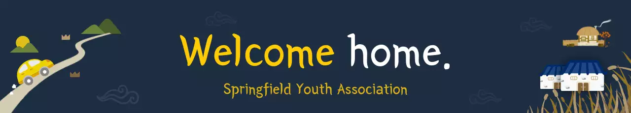 Banner de anúncio da Navy Simple Youth