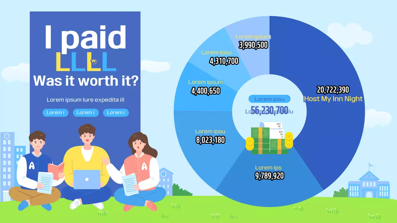 Blue Modern Finance Report Infographic