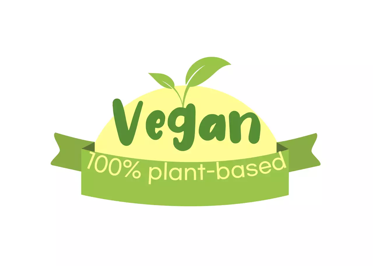 Vegan ingredient guide with a cute chartreuse and green concept