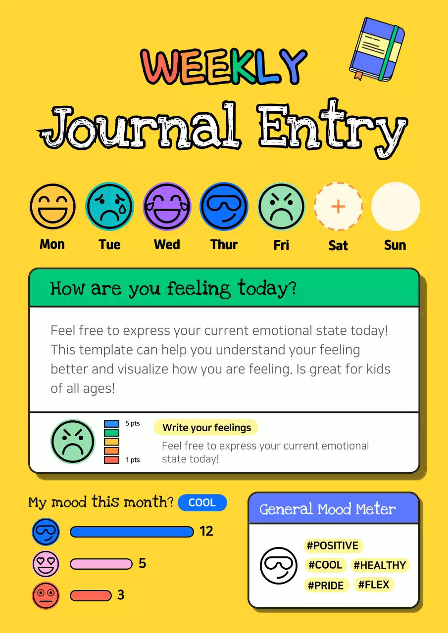 Yellow Playful Journal Planner