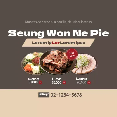 Menús populares en restaurantes de cuencos de arroz con fotos de cuencos de arroz integral