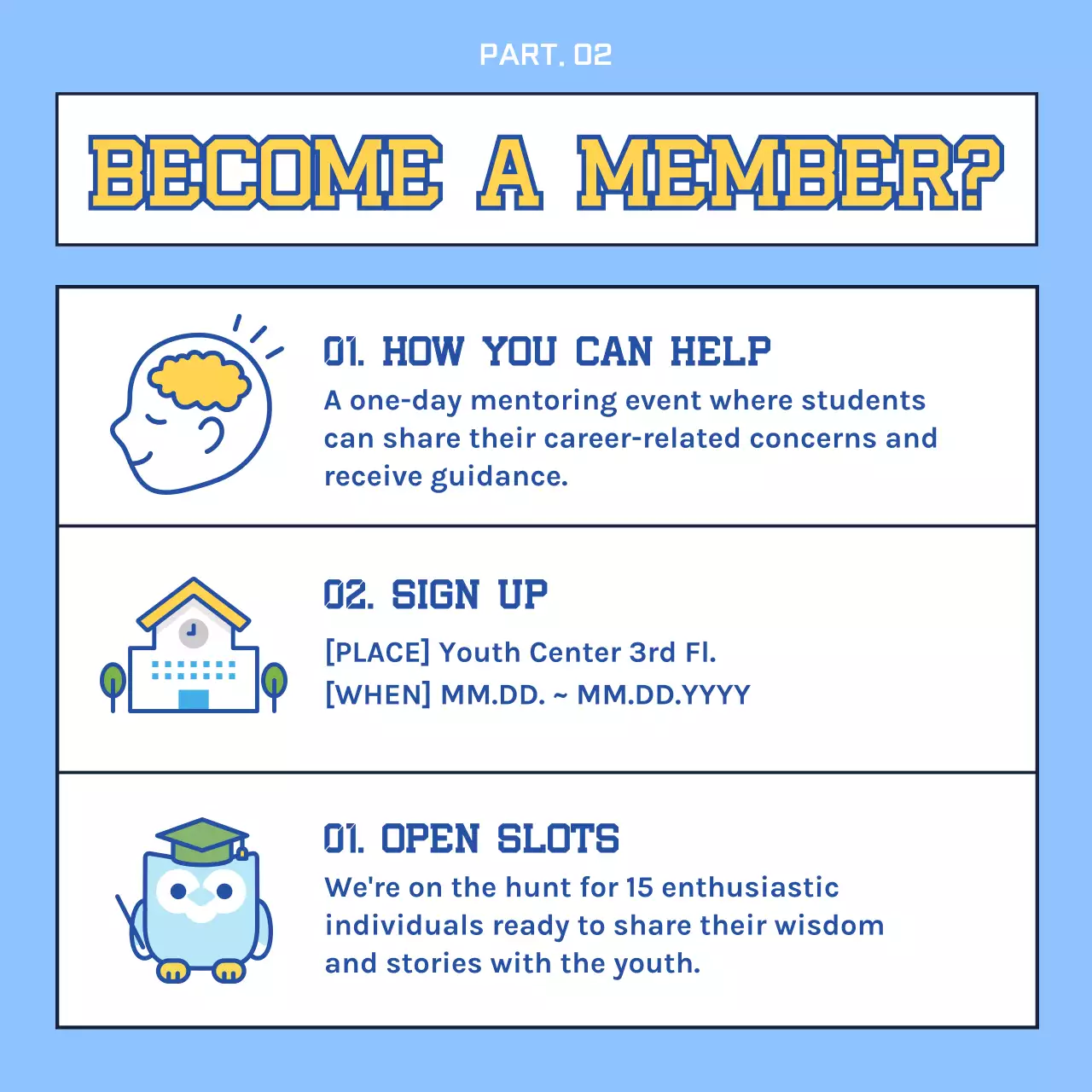 Blue Retro Mentoring Advertisement Instagram Carousel