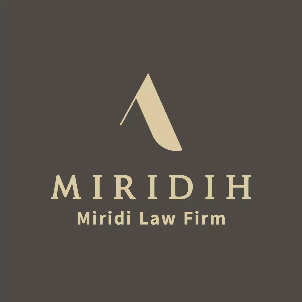 Balsa coklat yang mewah dan tampak mahal dengan logo dan nama firma hukum