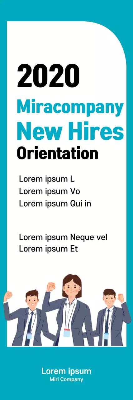 Banner de anúncio de orientação moderna azul