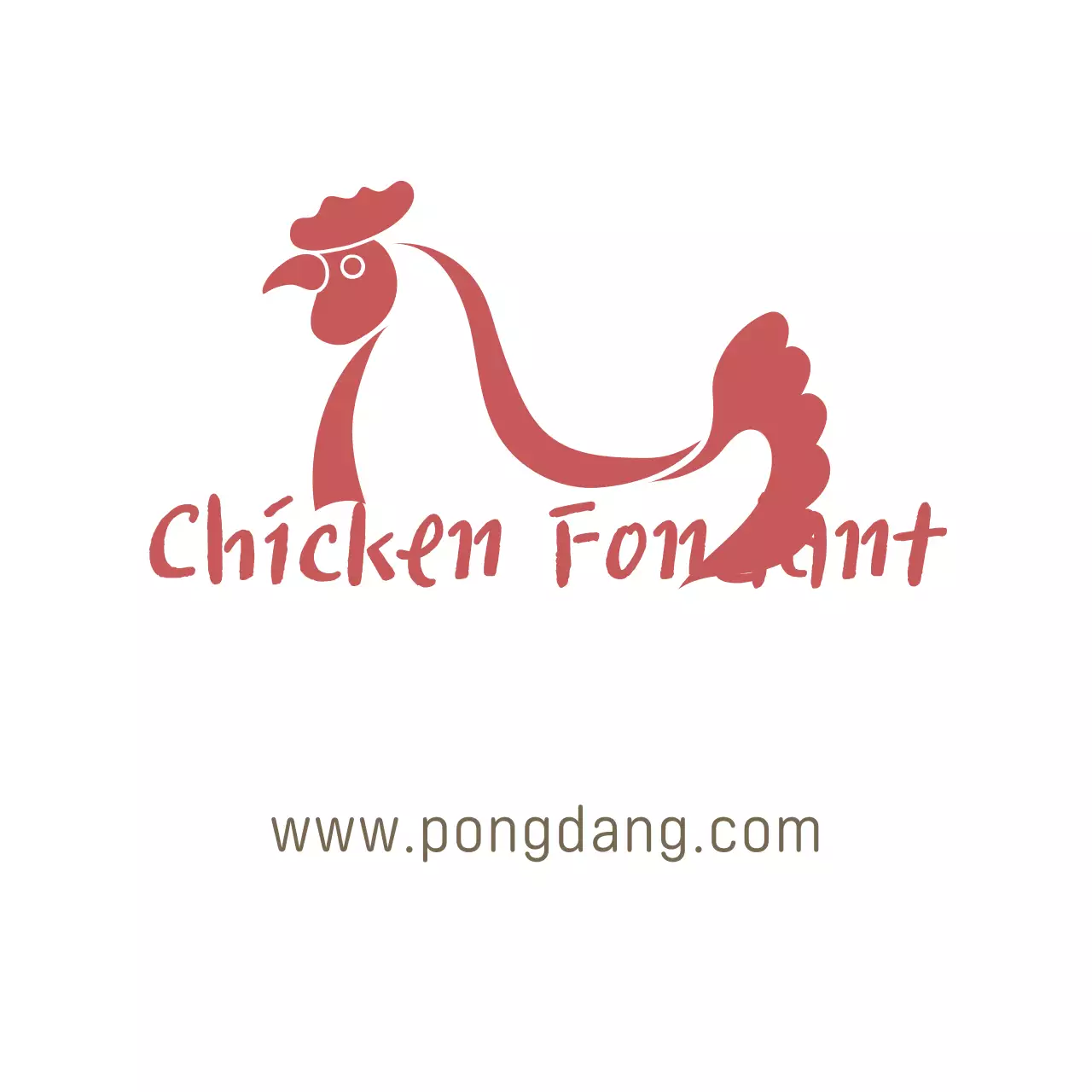 Red Minimal Food Advertisement Logo