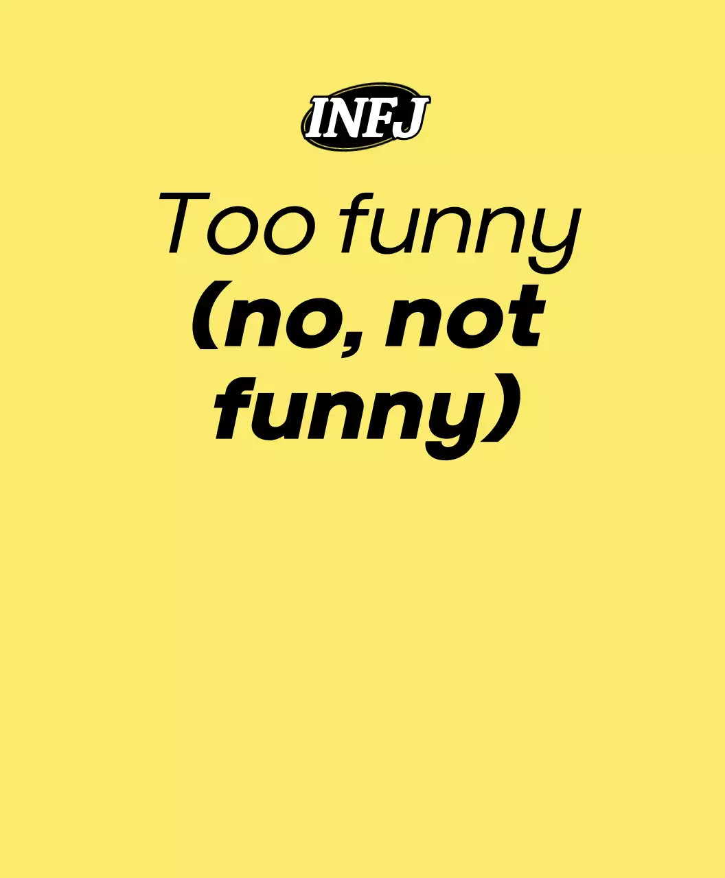 MBTI personality phrases in different colors