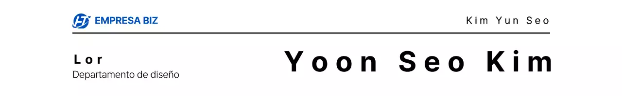 Concepto sencillo de puesto de trabajo con logotipo azul marino y negro