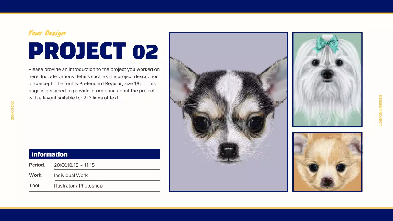 Blue Retro Design Portfolio Presentation