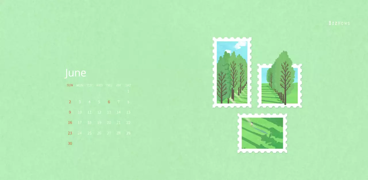 Stamp illustration with a warm concept