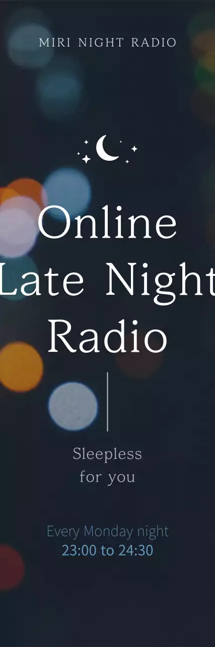 Banner de promoção de rádio minimalista preto