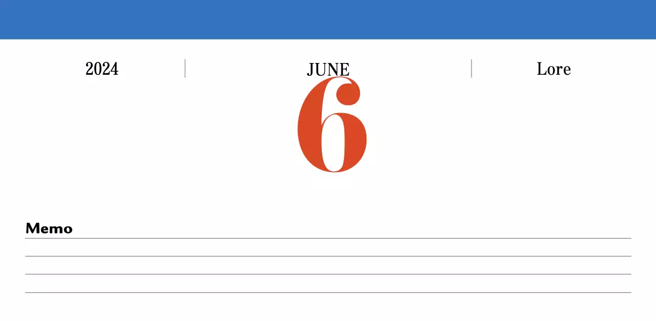 Lịch ký ức Cupsep cổ điển màu đỏ và xanh