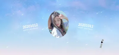 Celebrate an idol's birthday with an emotional starry sky concept